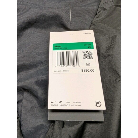 Nike Tech Woven Vest Mens XL Black Loose Fit Insulated Puffer Nylon HM4262-010 - Picture 6 of 9